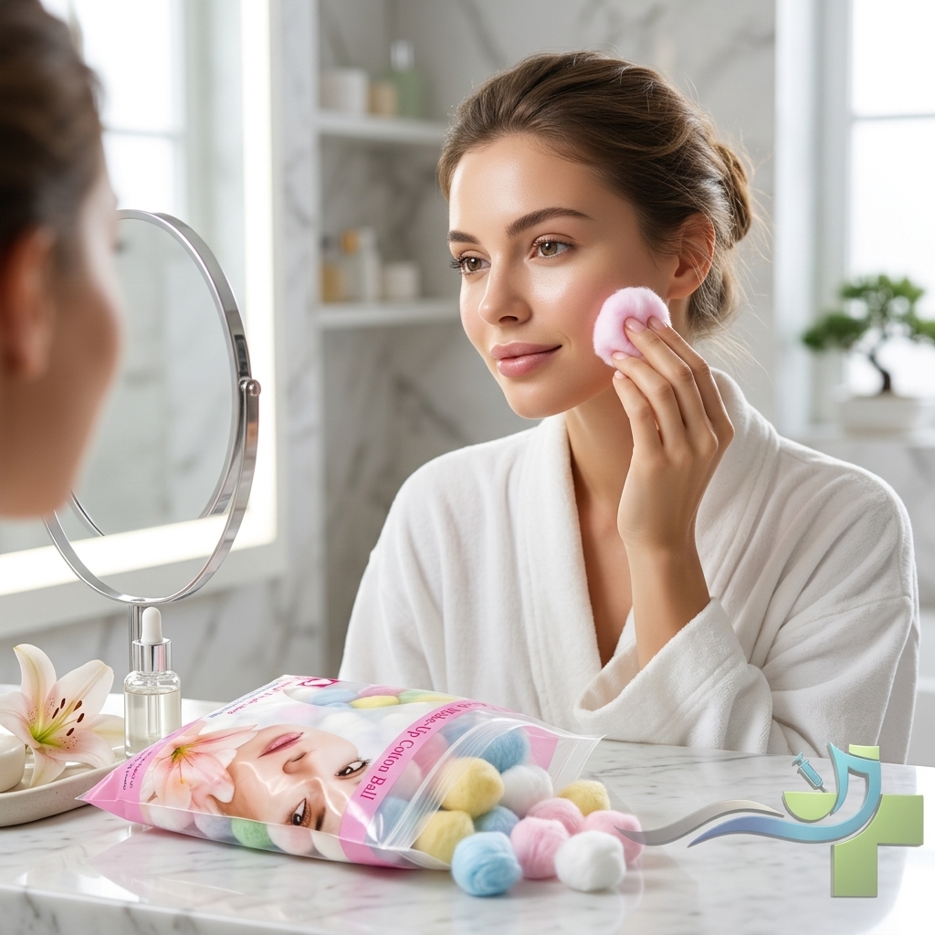 پنبه توپک رنگی آرایشی پنبه توپک رنگی