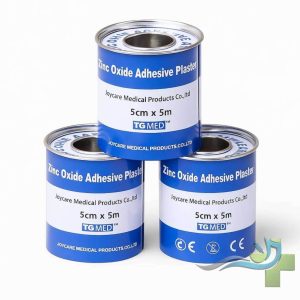 چسب لوکوپلاست زینک اکساید پارچه‌ای 5 سانتی‌متر در 5 متر برند TQMED مناسب فیکس کردن پانسمان و تجهیزات پزشکی