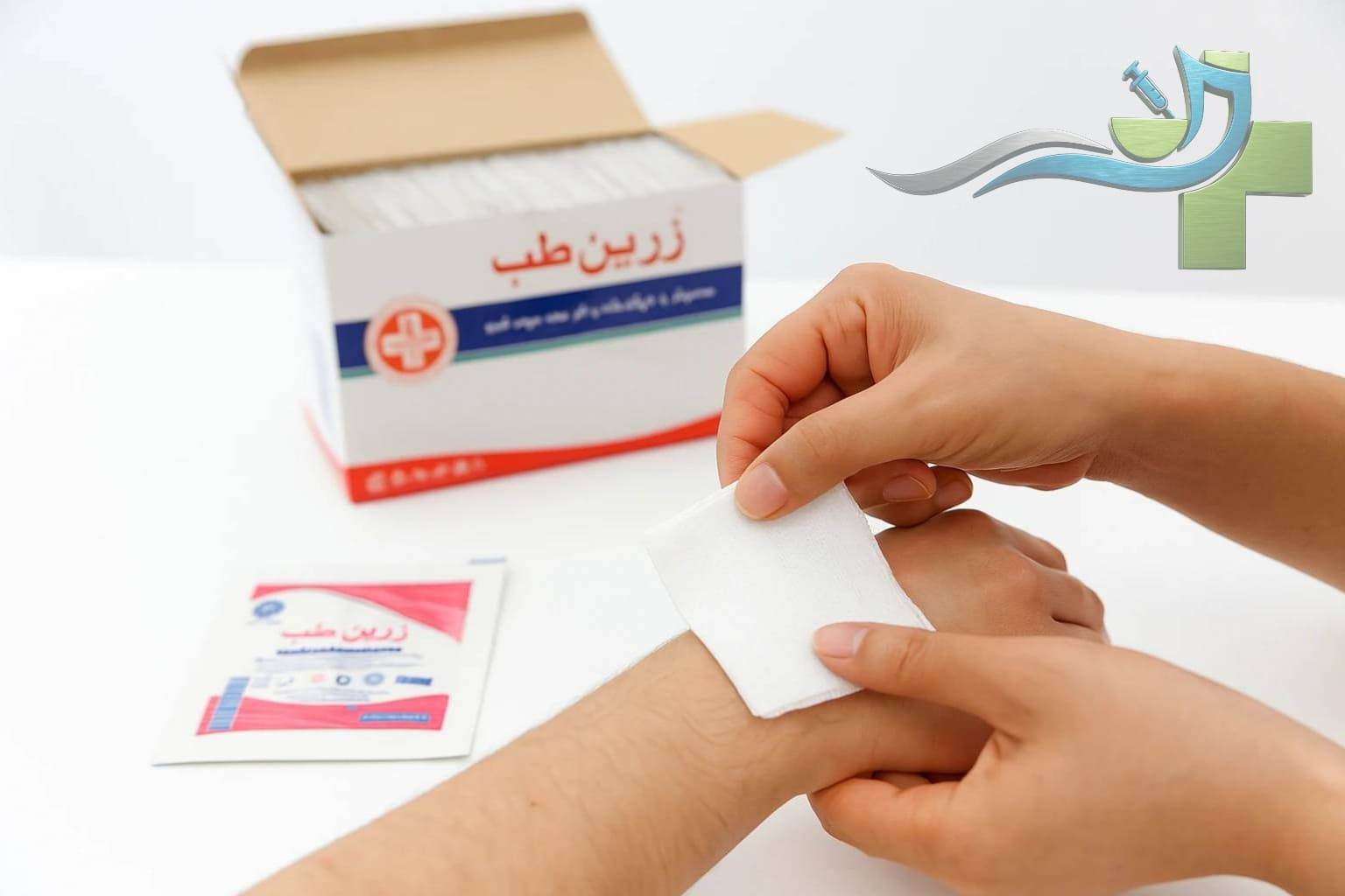 گاز استریل تک برگی جهت سهولت در استفاده گاز استریل تک برگی جهت سهولت در استفاده