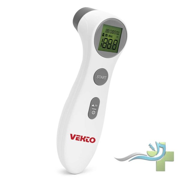 ترمومتر3 دماسنج لیزری غیرتماسی VEKTO 306 با سنسور مادونقرمز و صفحهنمایش سهرنگ برای اندازهگیری سریع دمای بدن