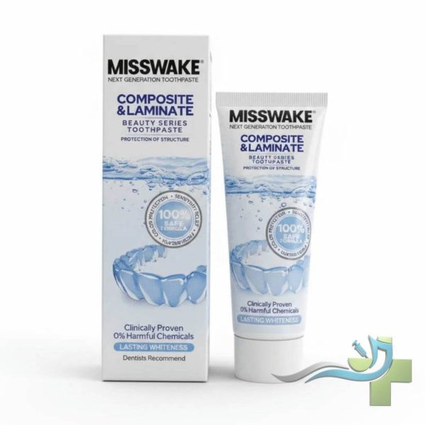 لمینت خمیر دندان میسویک مخصوص دندان لمینت و کامپوزیت Misswake، محافظ رنگ و ضد سایش.