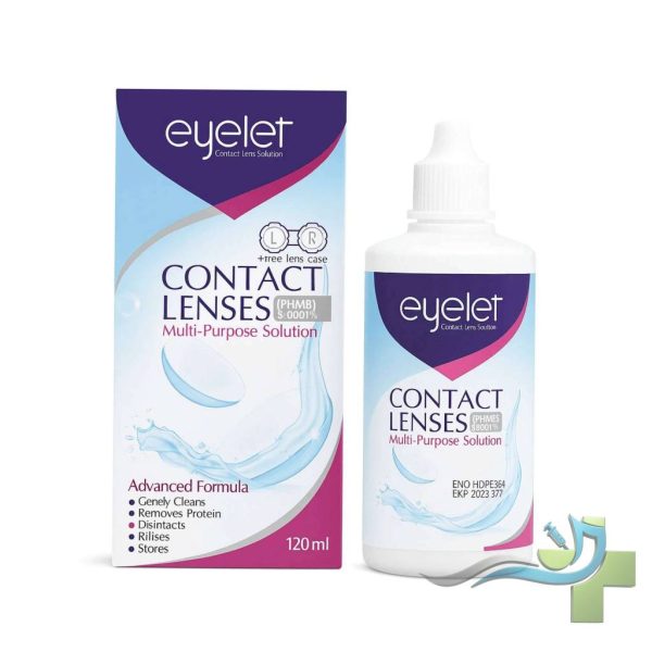 مایع لنز Eyelet مناسب تمیزکردن و ضدعفونی لنزهای طبی و رنگی