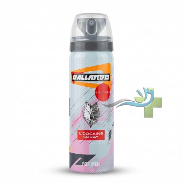 اسپری تاخیری Gallardo Lidocaine Spray با رایحه بولگاری حجم ۶۵ میلی‌لیتر مخصوص آقایان