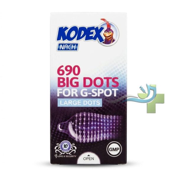 بیگ داتس کاندوم نقطهدار درشت کدکس مدل Big Dots مناسب افزایش لذت و رابطه ایمن