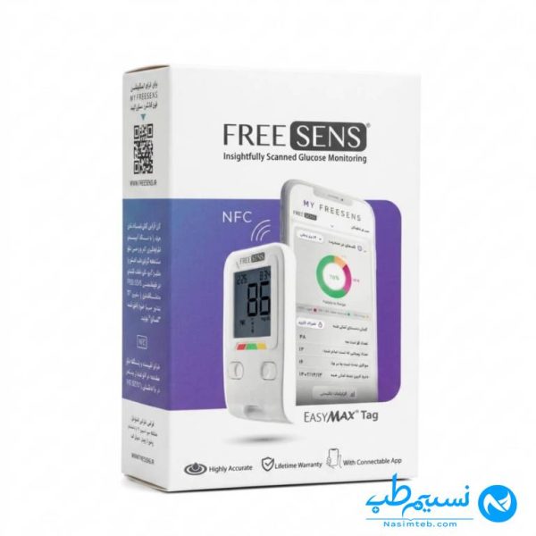 free-sens-blood-glucose-meter-50-strips-1 دستگاه تست قند خون فری سنس همراه 50 عدد نوار
