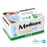 ماسک 3 لایه پزشکی مدیکور 50 عددی سفید